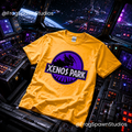 Xenos Park Shirt, jurassic park parody shirt, hive fleet, alien theme park tee, sci fi parody shirt, space monster t shirt, wargaming