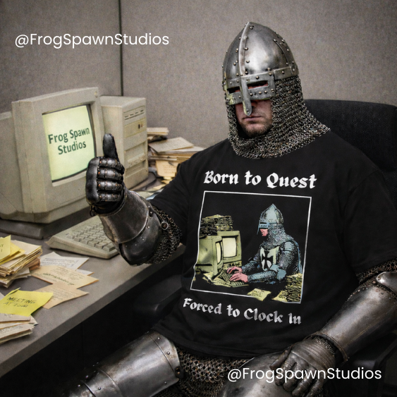 Born to Quest Forced to Clock In T-Shirt