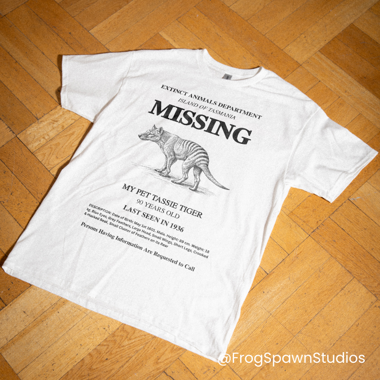Missing Pet Tasmanian Tiger Thylacine T-Shirt