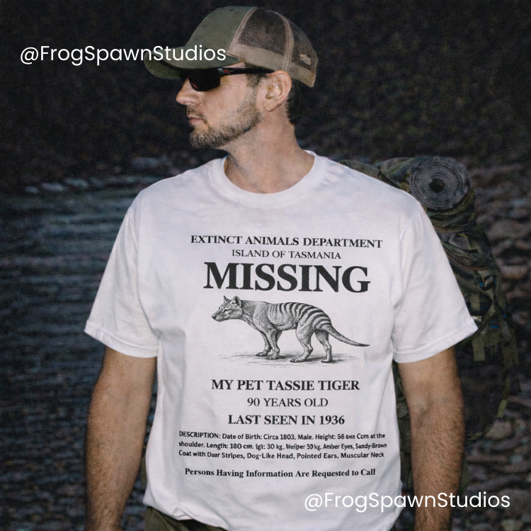 Missing Pet Tasmanian Tiger Thylacine T-Shirt